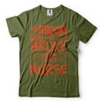 thumbnail image 1 of Funny Nurse Halloween Costume Halloween Gifts Nurse Shirt Nurse Costume Halloween Funny Saying Tee (XX-Large Military Green), 1 of 6