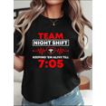 thumbnail image 1 of Funny Nurse Night Shift Keeping Me Alive Medical Humor Gift Unisex T-Shirt, up to Size 5XL, 1 of 2