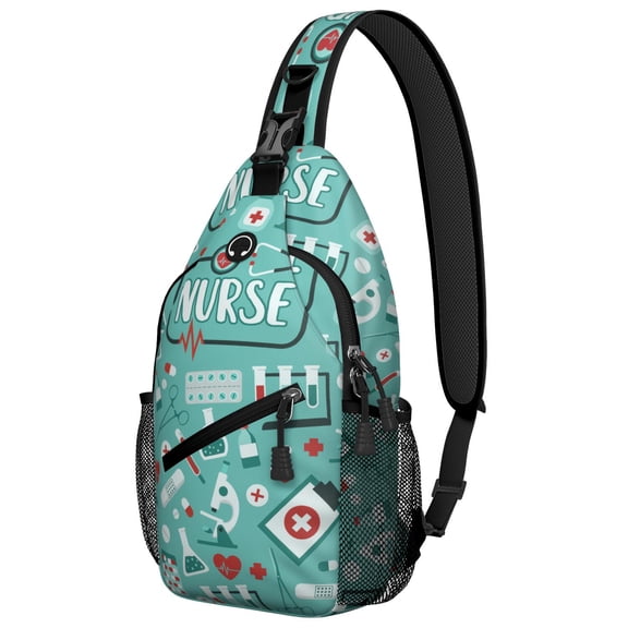 Funny Nurse Quote Design Gifts for Nurses Nursing Week Small Travel Backpack Anti-theft Sling Shoulder Bag