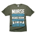 thumbnail image 1 of Funny Nurse Shirt Freakin Awesome Nurse Shirt Nurse Gift Ideas Nurse Birthday Shirts (XX-Large Military Green), 1 of 6