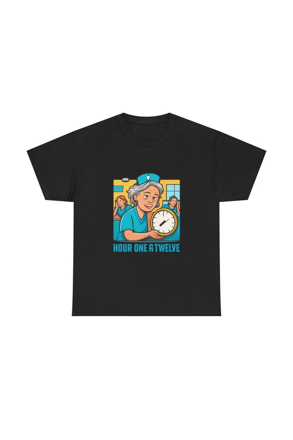 Funny Nurse Shirt Hour One Of Twelve Night Shift Humor RN Gift Tee