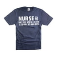 thumbnail image 1 of Funny Nurse Shirt Humorous Gifts Funny Saying Tee Nurse Stab Objects Funny Mother's Day Nurse Shirt (Small Navy Blue), 1 of 6
