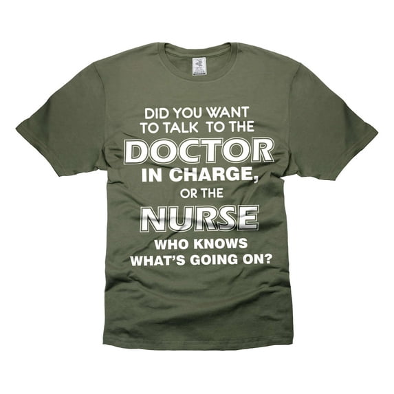 Funny Nurse Shirt Medical Funny Tee Shirts Gift For Her Shirt For Women Nurse Gift Ideas (Large Military Green)