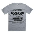 thumbnail image 1 of Funny Nurse Shirt Medical Funny Tee Shirts Gift For Her Shirt For Women Nurse Gift Ideas (Small Grey), 1 of 6
