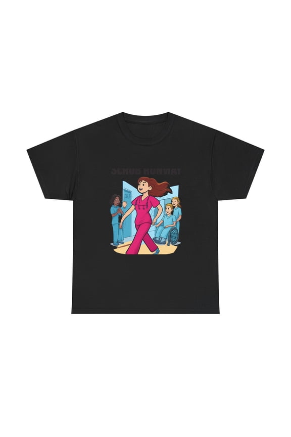 Funny Nurse Shirt Scrub Runway Night Shift Humor RN Gift Graphic Tee