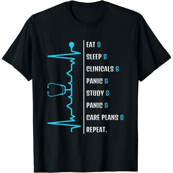 Funny Nursing Student Nurse Gift Idea T-Shirt Black X-Large