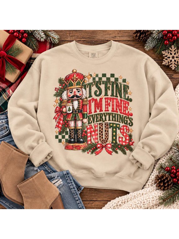 Funny Nutcracker Sweatshirt, Christmas Sweater, Vintage Christmas Crewneck, Nutcracker Gift