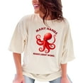 thumbnail image 1 of Funny Octopus TShirt, Many Hands Make Light Work Shirt, Nautical Theme Family Outing Tee, Cute Ocean Animal Shirt, Casual Wear Gift, Ivory Comfort Colors T-Shirt, Small, 1 of 1