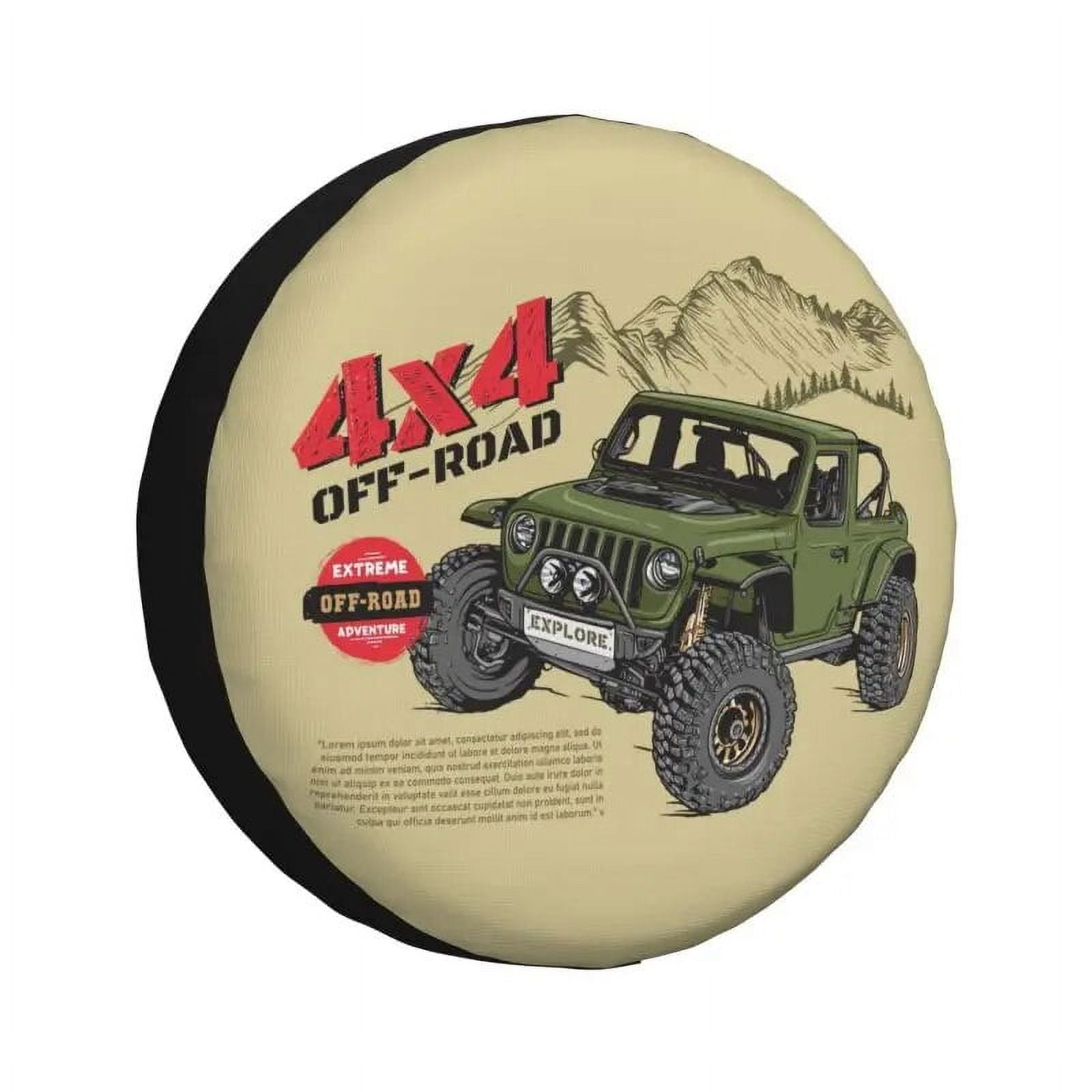 Funny Off Roading Quotes Spare Tire Cover for Honda CRV Jeep RV SUV