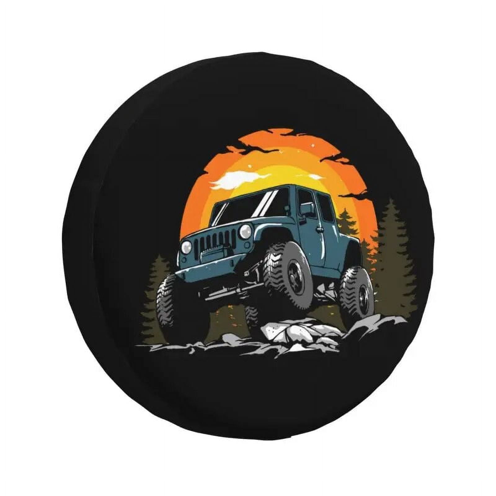 Funny Off Roading Quotes Spare Tire Cover for Honda CRV Jeep RV SUV