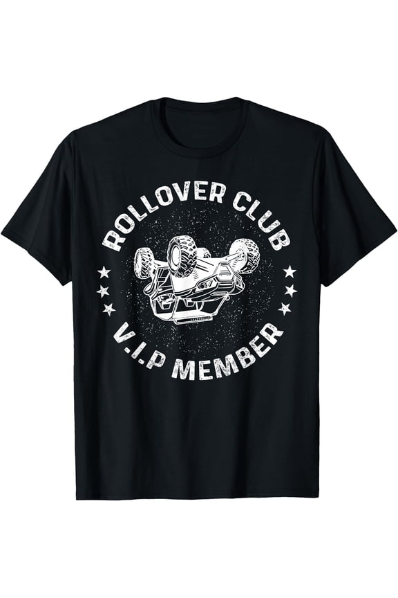 Funny Off-roading ATV UTV Rider Rollover Club VIP Member T-Shirt, Unisex T-Shirt
