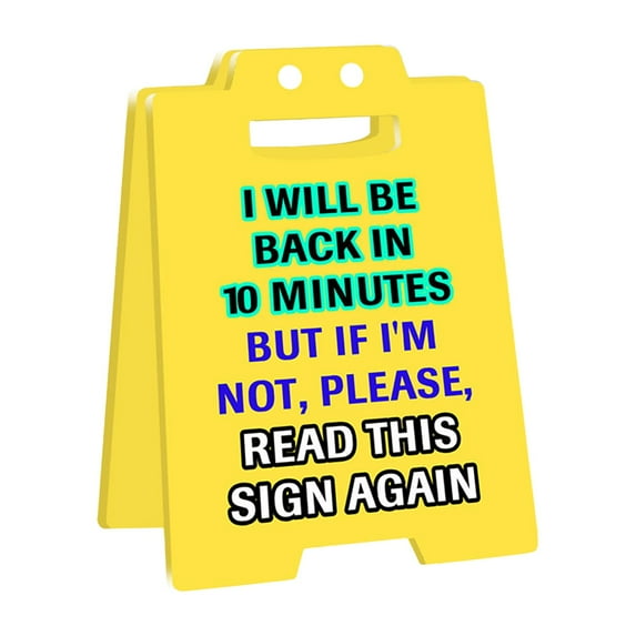 Funny Office Decor Desk Sign Acrylic Cubicle Humor Gift, Best White Elephant Gift for Christmas Party