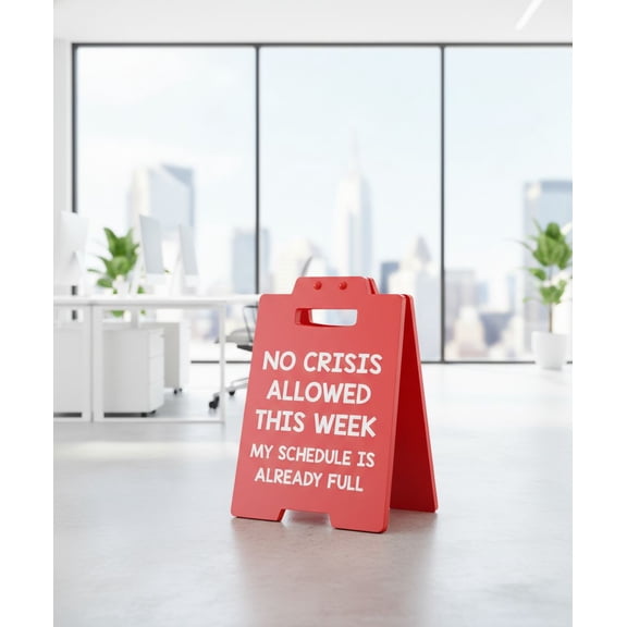 Funny Office Desk Decor Boss Sign Employee Appreciation Gifts Administrative Professional Day Gifts Bulk, Assistant Principal Appreciation Gifts for Manager Supervisor Teacher Cubicle Decor Red Sign