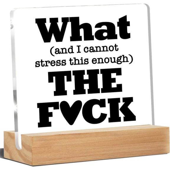 Funny Office Desk Decor Office Humor Acrylic Desk Plaque Sign Home Office Decoration 4x4 Inch