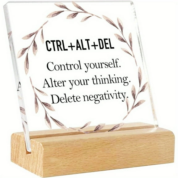 Funny Office Desk Sign, Cute Office Decor Gifts, Office Table Acrylic Decorations Supplies For Women Men, Desk Accessories For Coworker Leader Friends