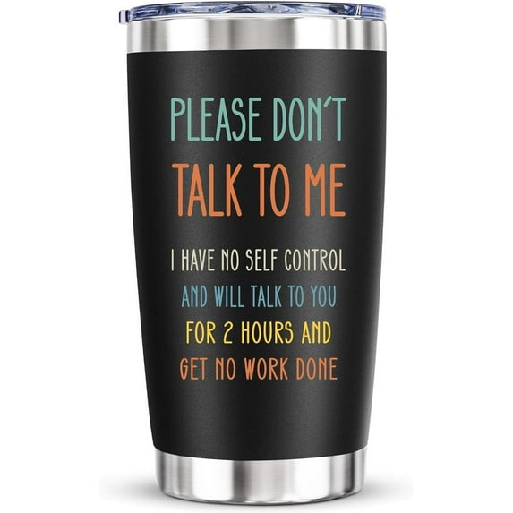 Funny Office Gifts for Coworker - Gag Gift for Work Bestie Boss Employer Christmas Birthday Hilarious Work Gifts for Supervisor Best Friend, 20 Oz Vacuum Insulated Tumbler