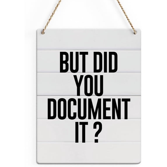 Funny Office Rustic Wall Art - Novelty Wooden Plaque for Cubicles ...