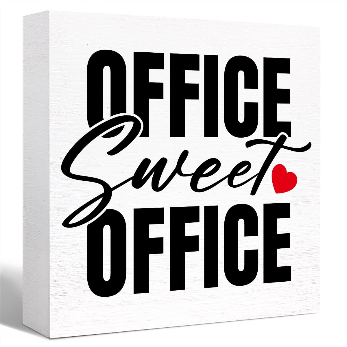 Funny Office Wood Box Sign Office Sweet Office Wooden Block Sign Sweet