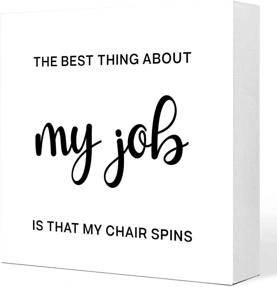 Funny Office Decor Acrylic Sign - 4x4 Inch Sarcastic Plaque For Desk, Coworker Gifts, Boss, Or Employee