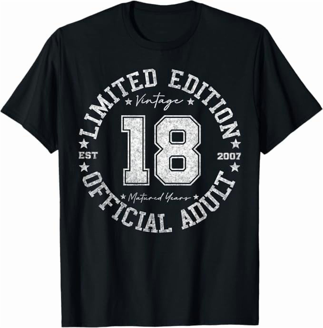 Funny Official Adult 18 Year Old Gifts Vintage 2007 18th Birthday Gifts ...
