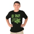 thumbnail image 1 of Funny Oh Snap Turtle Animal Pun Crewneck T Shirts Boy Girl Teen Brisco Brands S, 1 of 6