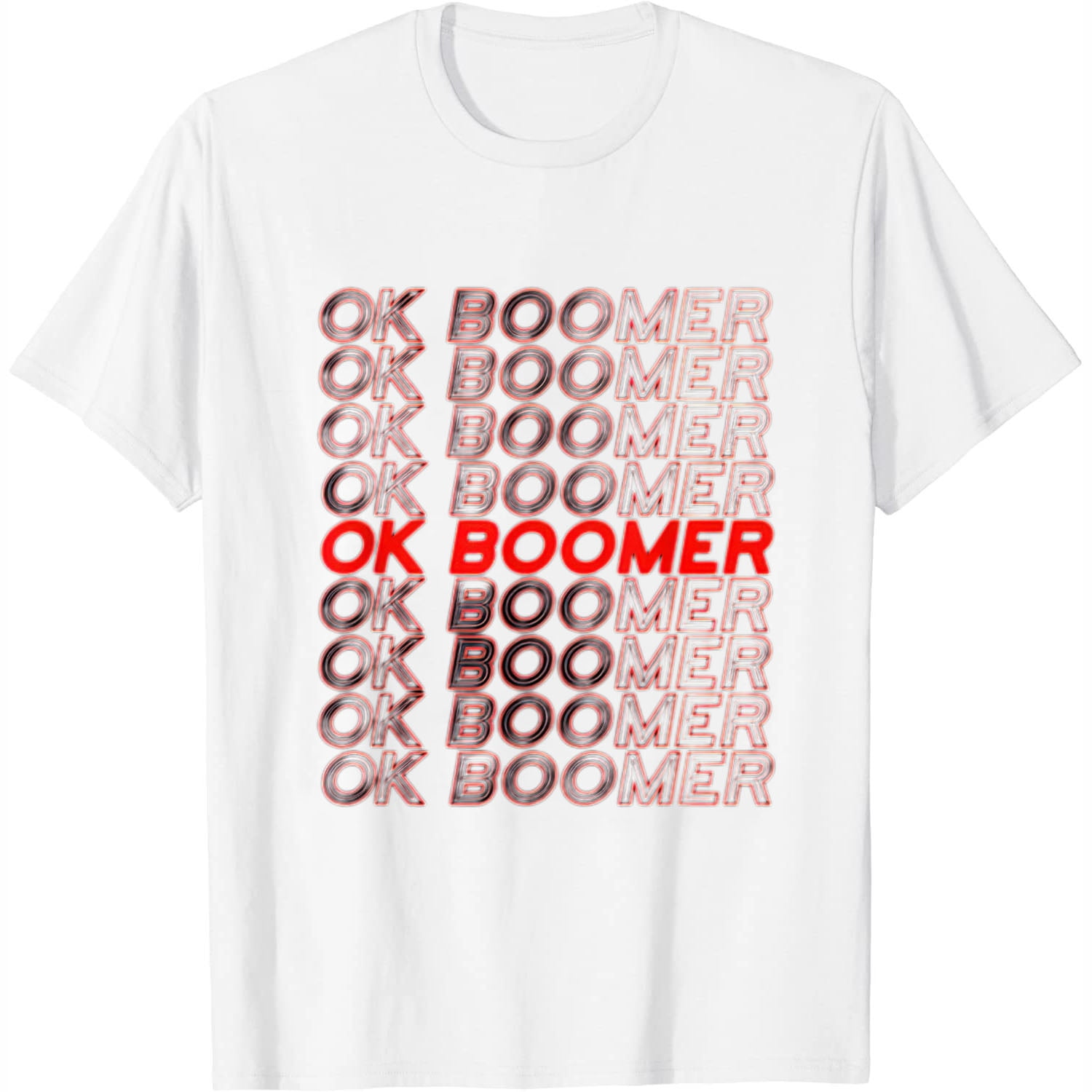Funny Ok Boomer, Milennial Meme | Thank You Bag Design T-Shirt Funny Ok Boomer, Milennial Meme | Thank You Bag Design T-Shirt
