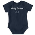 thumbnail image 1 of Funny Okey Dokey Happy Face Joke Romper Boys or Girls Infant Baby Brisco Brands 6M, 1 of 1