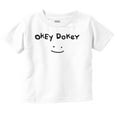 thumbnail image 1 of Funny Okey Dokey Happy Face Joke Toddler Boy Girl T Shirt Infant Toddler Brisco Brands 6M, 1 of 1