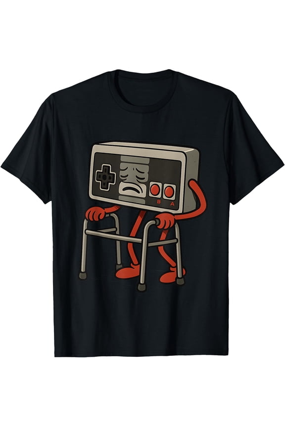 Funny Old Gamer Gaming Retro 80s 90s Video Game Old Gamer T-Shirt