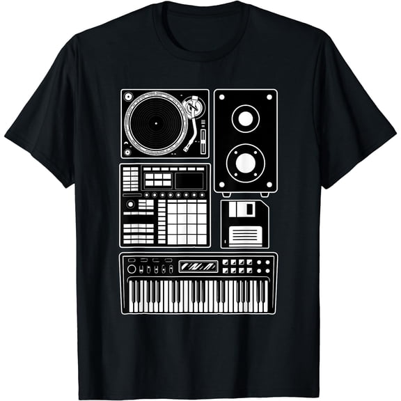 Funny Old School Hip Hop Rapper Beat Maker Rap Music T-Shirt