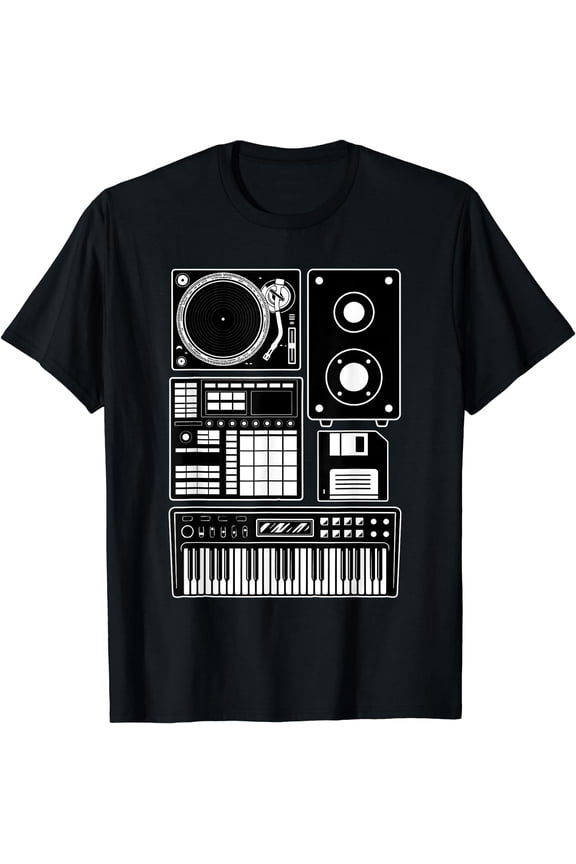 Funny Old School Hip Hop Rapper Beat Maker Rap Music T-Shirt