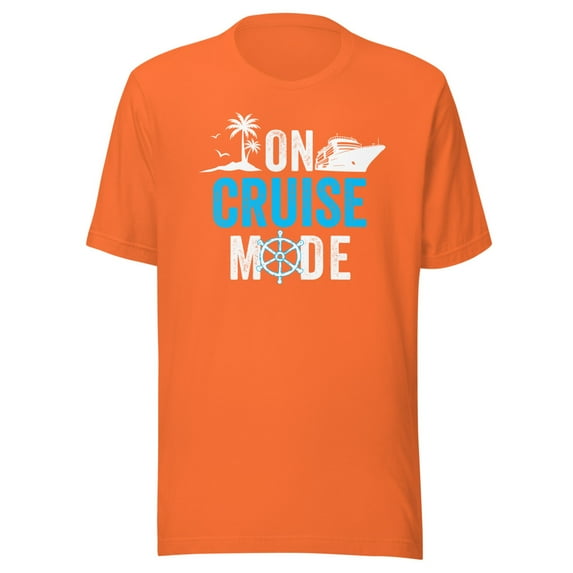 Funny On Cruise Mode Shirt, Unisex, Funny Cruise Shirt, Funny Vacation Cruise Shirt, Funny Cruise Ship Shirt, Funny On Cruise Mode Shirt (Orange, 3XL)