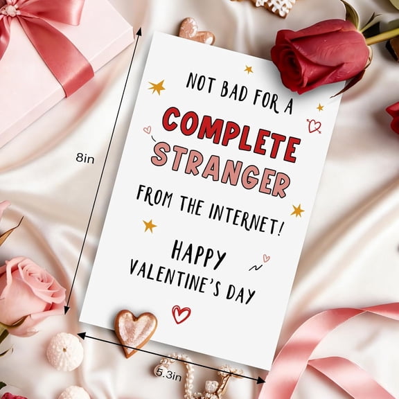 Funny Online Dating Valentines Card for Boyfriend Girlfriend, Happy Valentine's Day Gifts