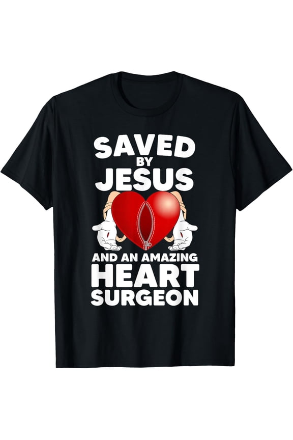 Funny Open Heart Surgery Design For Men Women Heart Patients Funny Creative Graphic T-Shirt