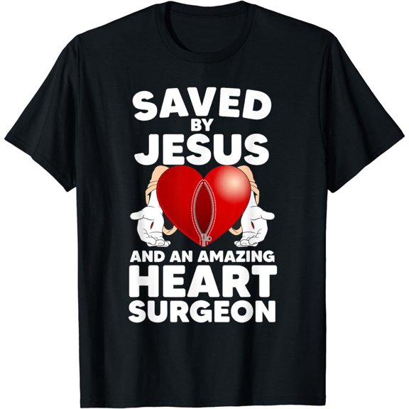 Funny Open Heart Surgery Design For Men Women Heart Patients T-Shirt