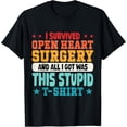 thumbnail image 1 of Funny Open Heart Surgery Recovery Survivor Men Women T-Shirt, 1 of 4