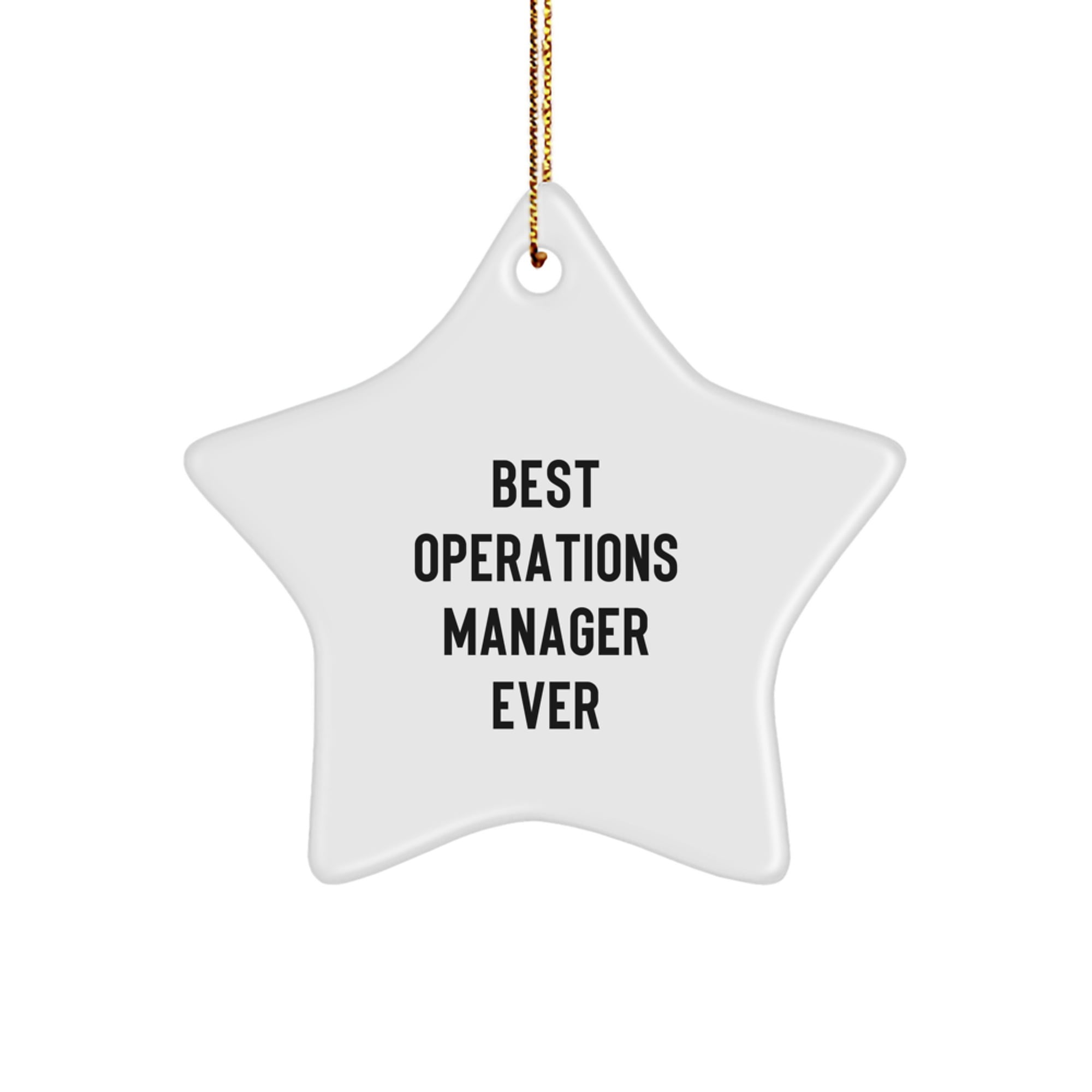 Funny Operations Manager Gifts from Friends for Women, Star Ornament ...