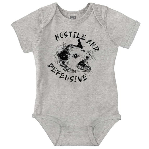 Funny Opossum Hostile Defensive Romper Boys or Girls Infant Baby Brisco Brands 12M