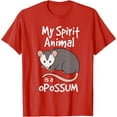 thumbnail image 1 of Funny Opossum My Spirit Animal Is a Opossum Unisex T-Shirt for Men Women Kids Toddler,Red Color,Size 4XL, 1 of 5