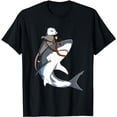 thumbnail image 1 of Funny Opossum Riding Shark T-Shirt, 1 of 5