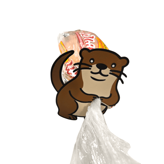 Funny Otter Butt Bread Clip - 3D Printed Bag Sealer