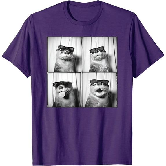 Funny Otter In Sunglasses Sea Otters Lover Softstyle Unisex T-Shirt