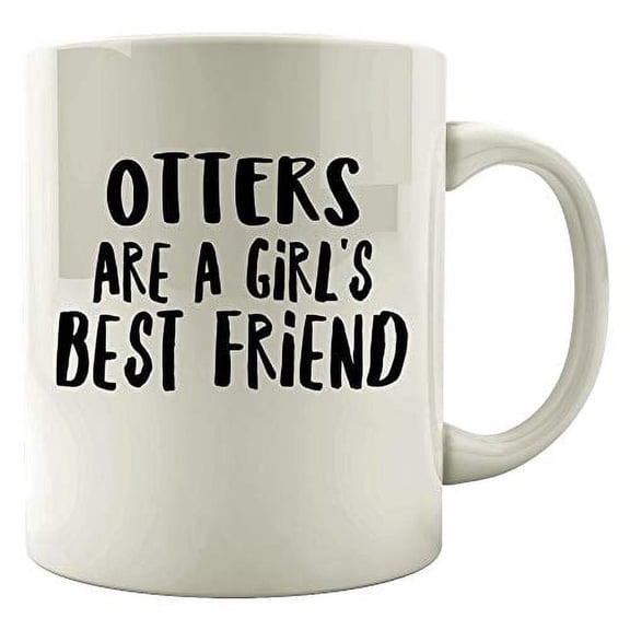 Funny Otter 11 oz Coffee Mug - Adorable Sea Otter Design White Ceramic Gift