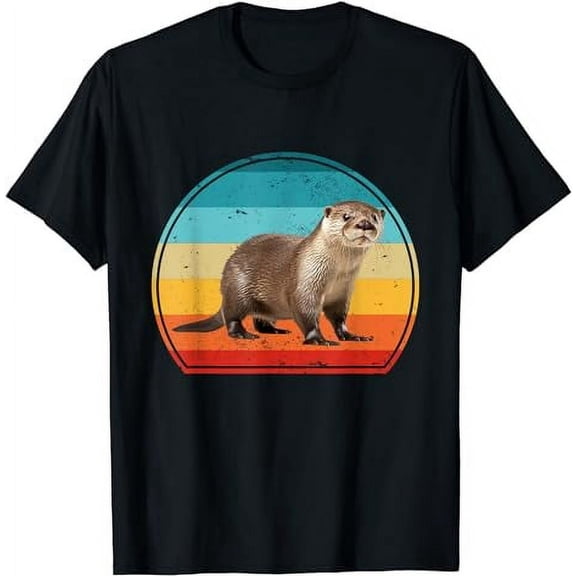 Funny Otter Outfit Vintage Retro 70s 80s Animals Lover T-Shirt