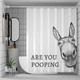 thumbnail image 1 of Funny Otter Shower Curtain, Waterproof Fabric Farmhouse Animal Shower Curtain Set for Bathroom Decor with 12 Hooks, 66x72 inch, 1 of 6