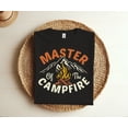 thumbnail image 1 of Funny Outdoor Camping Gifts for Men & Women, Master of Campfire T-shirt, Hiking Trip Lover Gift, 1 of 5