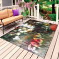thumbnail image 1 of Funny Outdoor Rug 6x9 Ft, Non Slip Washable Area Rug, Modern Abstract Glass Chic Rains Patio Rugs Carpet Runner, Large Floor Mat for Indoor/Outdoor Deck Porch Camping, 1 of 8