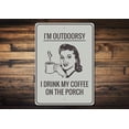 thumbnail image 1 of Funny Outdoors Novelty Decor, Metal Wall Sign - 10x14 Inches, 1 of 4