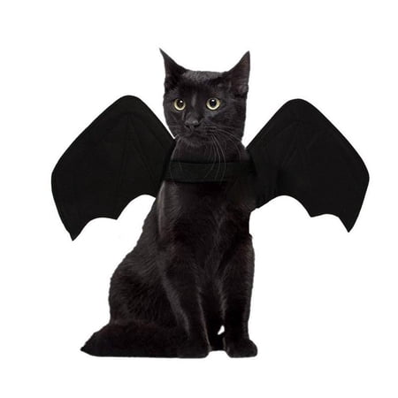 Funny Outfit Party Dress Puppy Kitty Apparel Cosplay Prop Pet Costume Halloween Bat Wings Dog Cat L BAT COSTUME