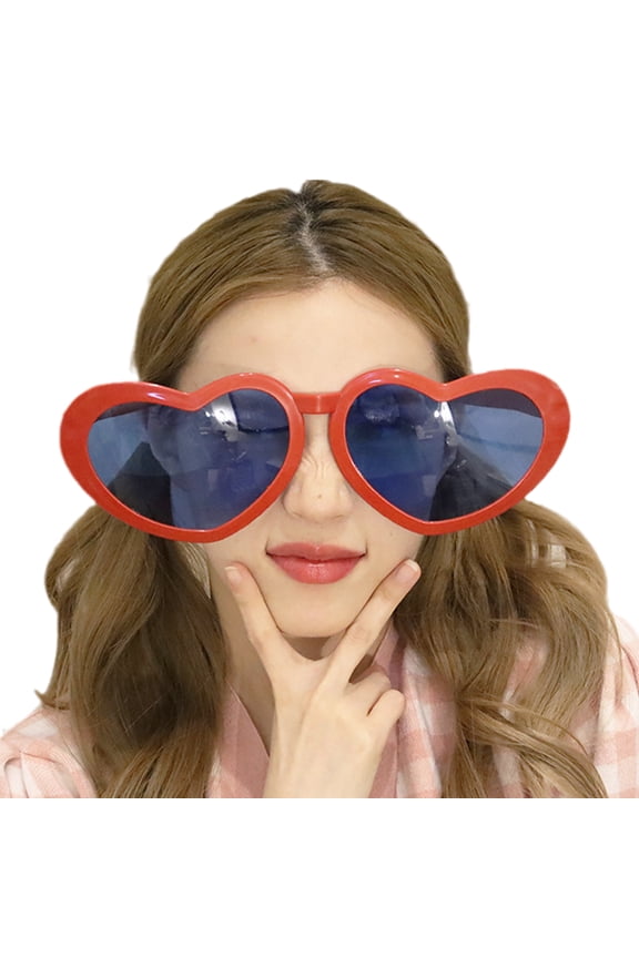 Funny Oversized Sunglasses for Women Heart Shaped Sunglasses Dancing Party EyeGlasses Carnivals Streetwear Party Supply